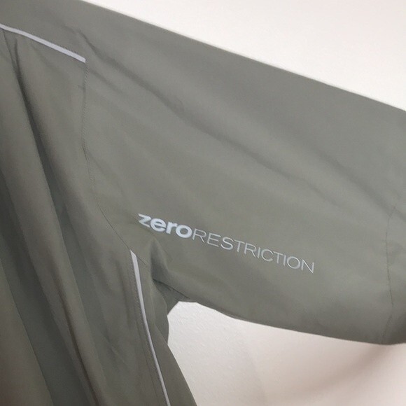 Zero Restriction tour series Golf Reversible Gray Jacket Quarter Zip Sz Small - Picture 12 of 13
